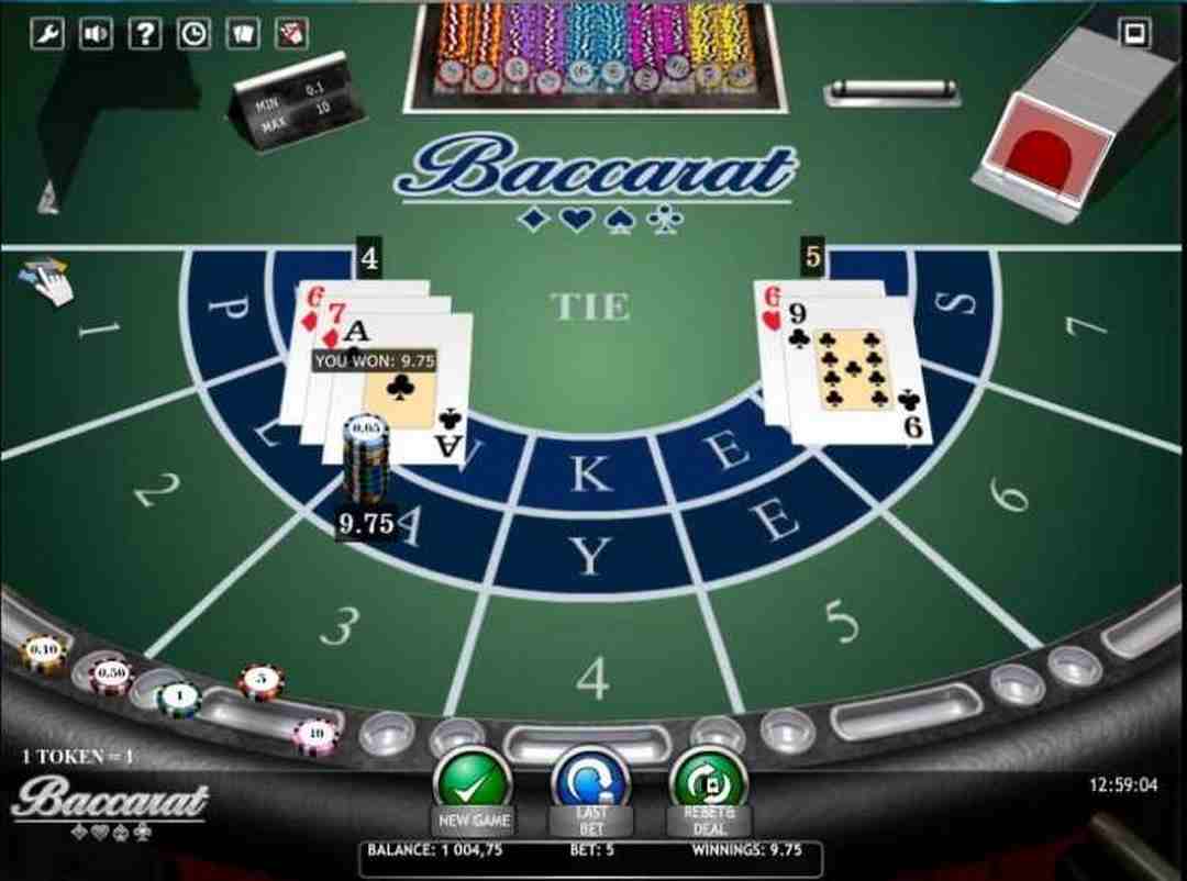 Các loại cược trong trò chơi Baccarat