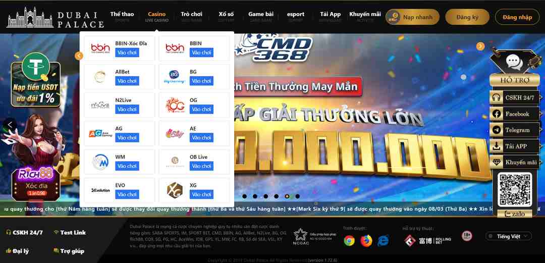 Casino online Dubai casino với nhiều sảnh chơi thú vị